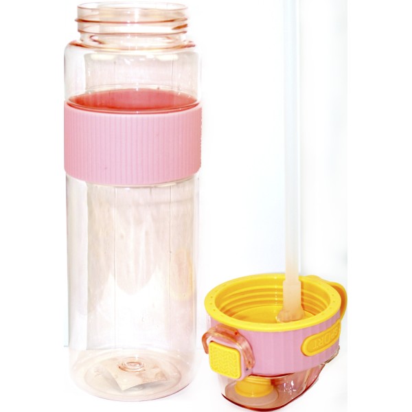 Пляшка для води пласт."Optima" 1000мл рожева №O51972