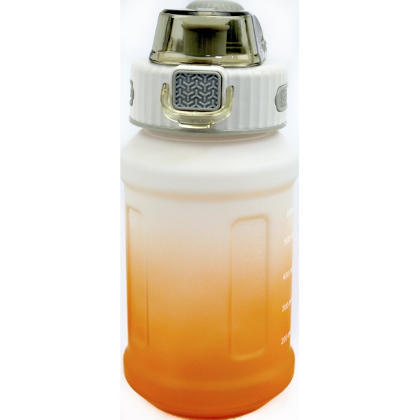 Пляшка для води полікарбонат "Optima" 900мл біло-помаранчева №O51982