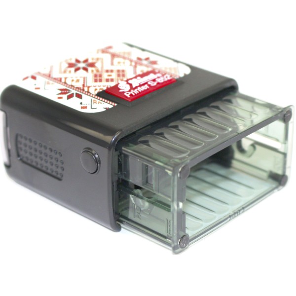 Оснастка для штампа пласт. 38х14мм Shiny №S-852UA-01 Вишиванка (чорна)