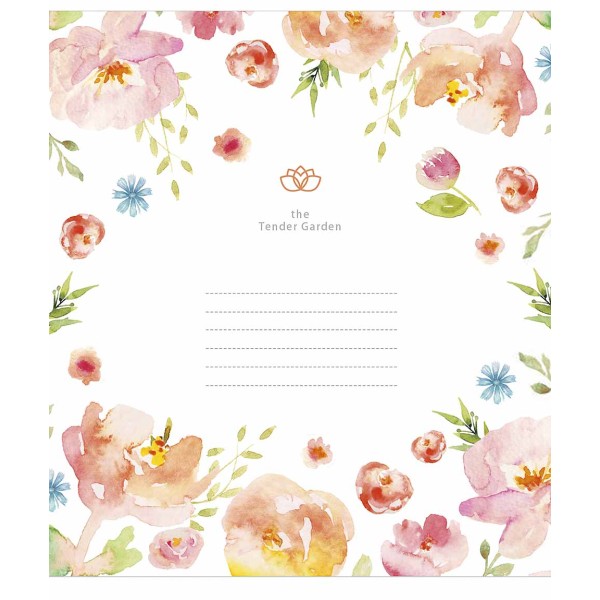 Зошит 12арк. кліт. Star "Tender Garden" ВД-лак №012-3378K(30)(360)