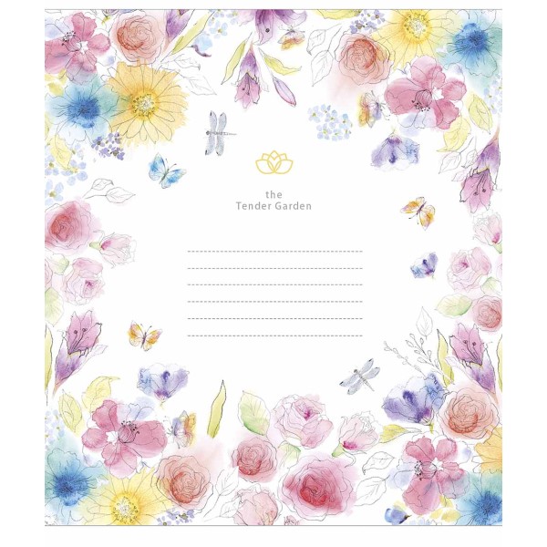 Зошит 12арк. кліт. Star "Tender Garden" ВД-лак №012-3378K(30)(360)