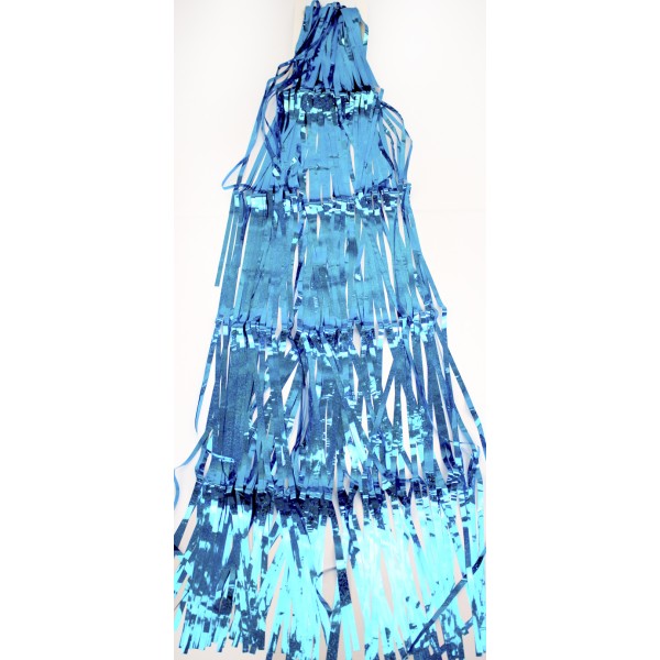 Шторка для фотозони 1х2м синя конфеті