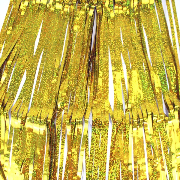 Шторка для фотозони 1х2м золото голограма