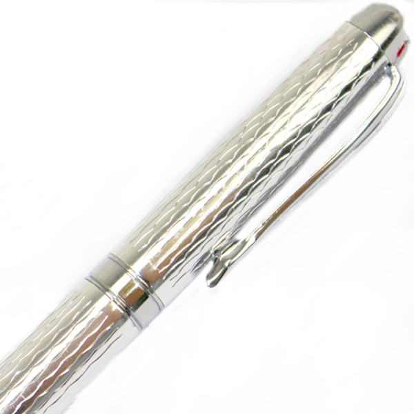 Ручка кульк. "FlairP" №1058 Regent хром з черв. каменем 85809 синя(50)