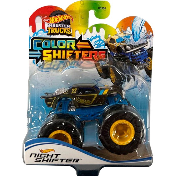 Машинка-позашляховик"Monster Trucks" "Зміни колір",в асорт. №HGX06 / Hot Wheels/(4)