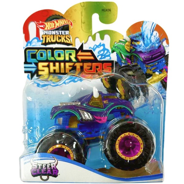 Машинка-позашляховик"Monster Trucks" "Зміни колір",в асорт. №HGX06 / Hot Wheels/(4)