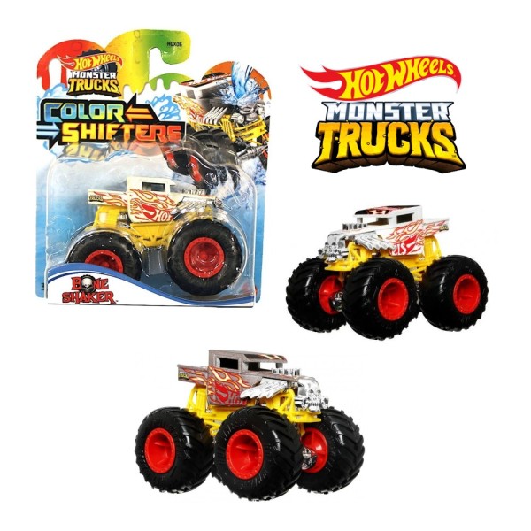 Машинка-позашляховик"Monster Trucks" "Зміни колір",в асорт. №HGX06 / Hot Wheels/(4)