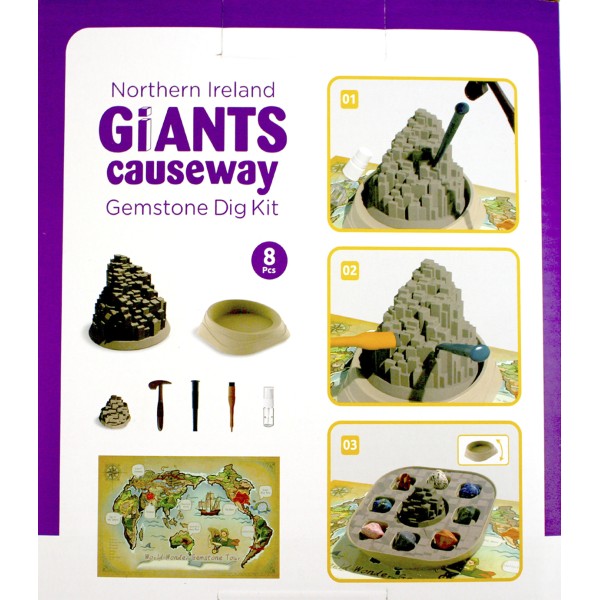 Набір для творч. "Набір для розкопок дрогоційних камінців. Чорна гора" №160024/Top Bright/