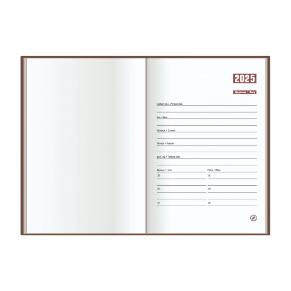 Щоденник А5 Optima датований 2025 SQUARE синій O25204-02