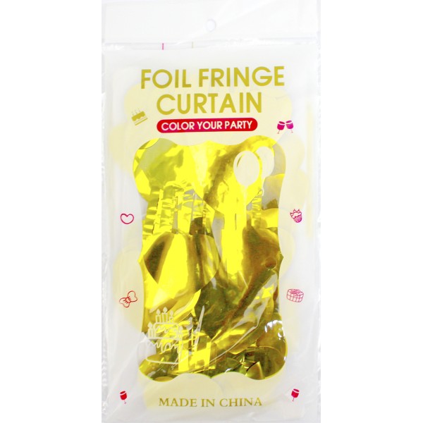 Шторка для фотозони 1х2м золото серця