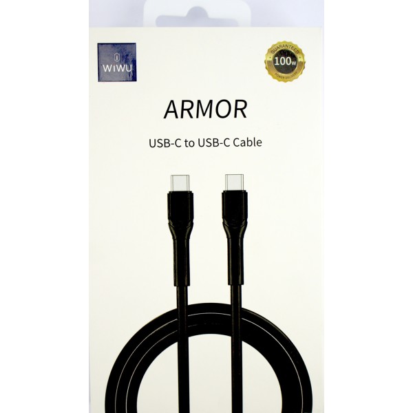 Кабель Type C > Type C Wiwu Wi-C005 C-C 100W 1м black