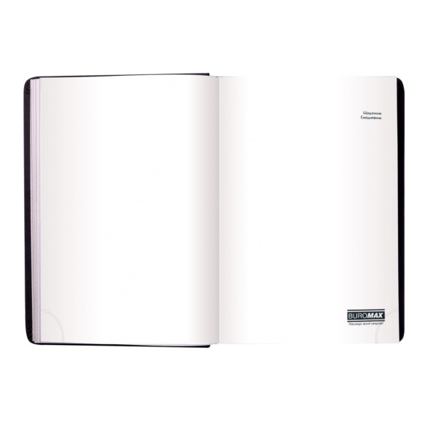 Щоден. А6 "Buromax" недат. 144арк. лін. Base (Miradur) чорний №BM.2604-01