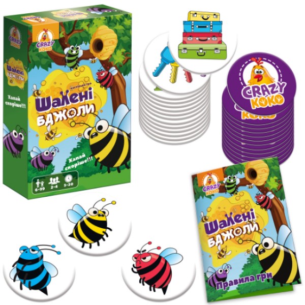 Гра наст. "Шалені бджоли" №VT8077-06