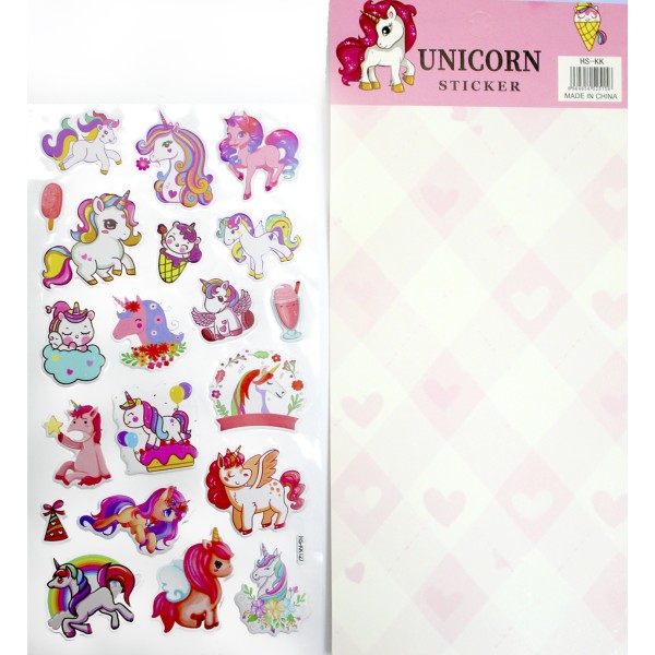 Наліпки, Єдиноріг,в кульку №YG0326(20)(1440)