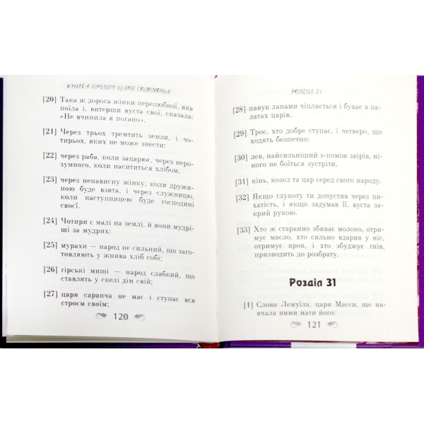 Книжка А5 "Книга притч царя Соломона" №8480/Арій/(10)