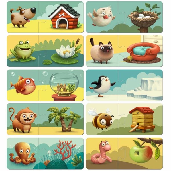 Пазли Puzzlika Мій дім 20 елементів в тубусі 13074