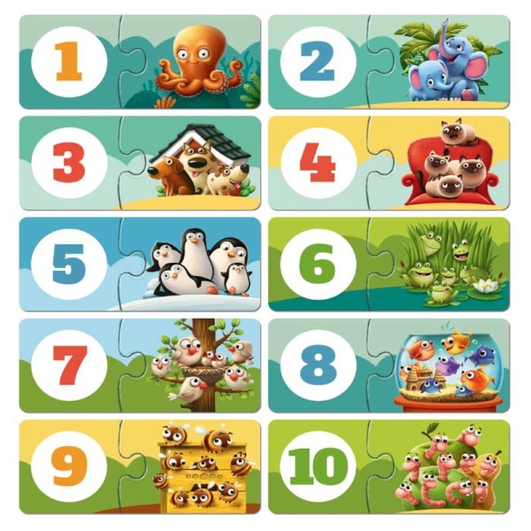 Пазли Puzzlika Мої друзі 20 елементів в тубусі 13005