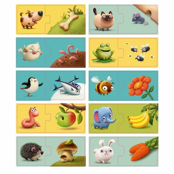 Пазли Puzzlika Моя їжа 20 елементів в тубусі 12992