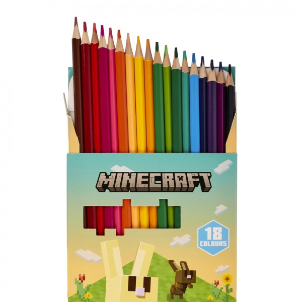 Олівці кольор. 18 кольор. "Yes" №290773 Minecraft.Spring(8)