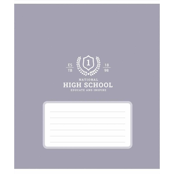 Зошит 12арк. лін. Школярик "High school" ВД-лак №012-3657L(30)(300)