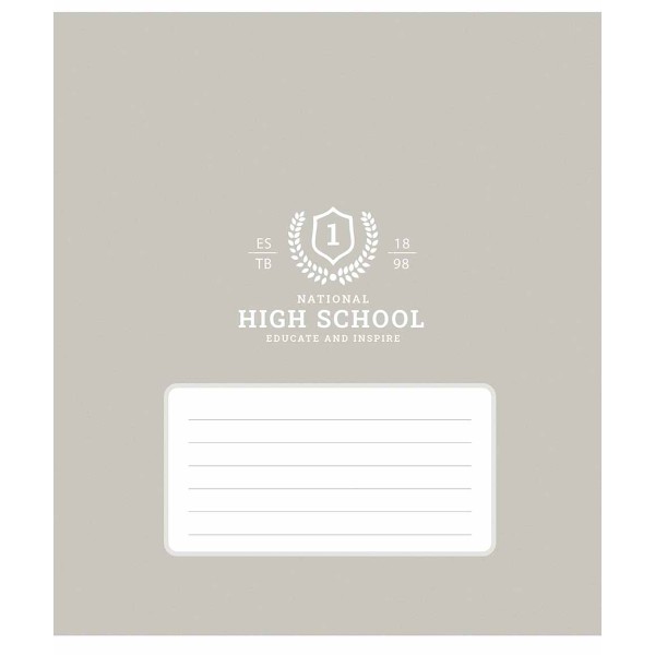 Зошит 18арк. лін. Школярик "High school" ВД-лак №018-3657L(25)(250)