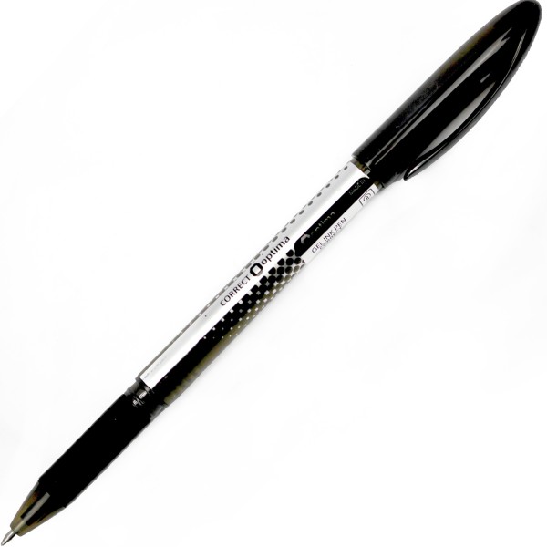Ручка гел. "Optima" №O15743 Correct 0,5мм чорна,самостираюча(12)