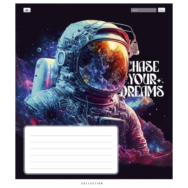 Зошит 24арк. кліт. Школярик "Chase your dreams" ВД-лак №024-3510K(25)(200)