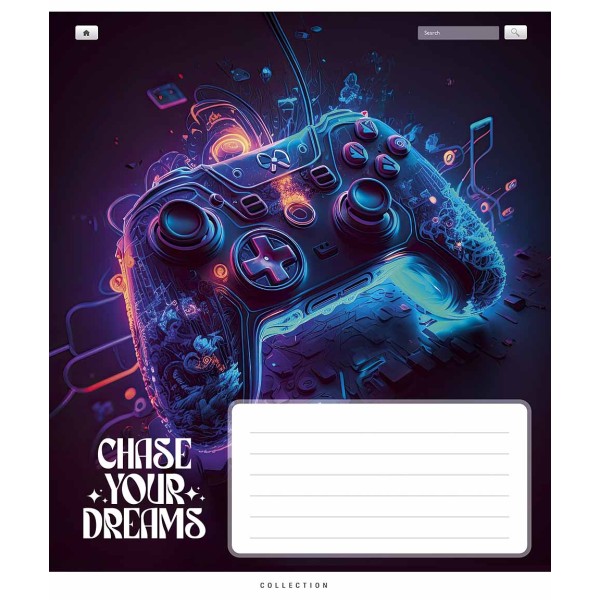 Зошит 24арк. кліт. Школярик "Chase your dreams" ВД-лак №024-3510K(25)(200)