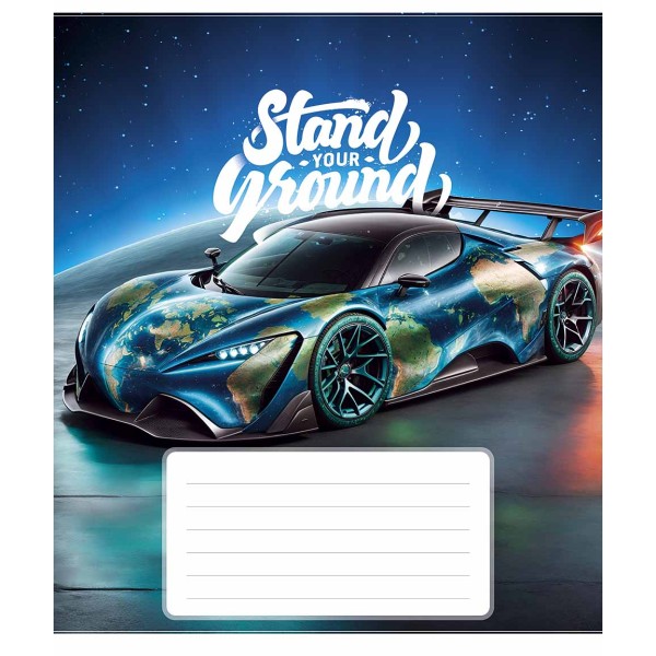 Зошит 18арк. кліт. Школярик "Best racers"  хлопч. ВД-лак №018-3500K(25)(300)