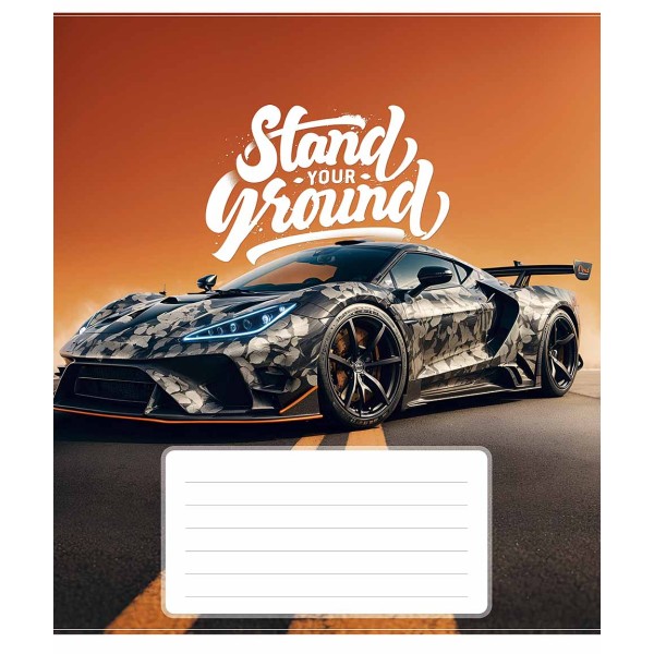 Зошит 24арк. лін. Школярик "Best racers" ВД-лак №024-3500L(25)(200)