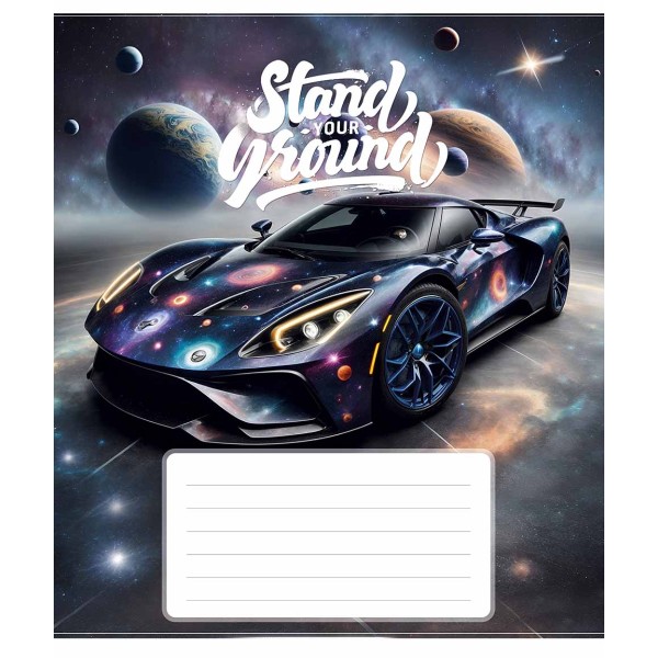 Зошит 24арк. лін. Школярик "Best racers" ВД-лак №024-3500L(25)(200)