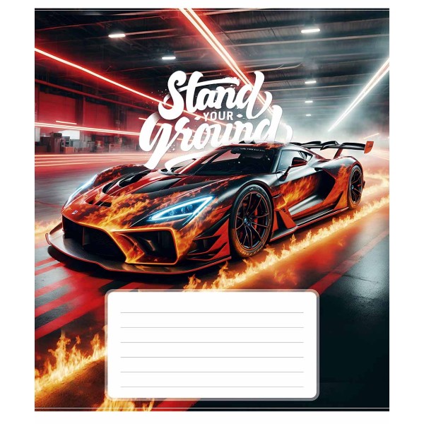 Зошит 24арк. лін. Школярик "Best racers" ВД-лак №024-3500L(25)(200)