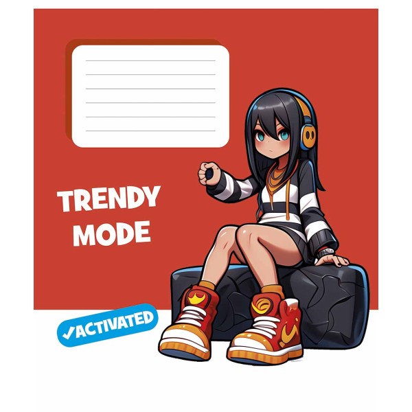 Зошит 24арк. лін. Школярик "дівч." виб.Уф-лак №024-3564L(25)(200)