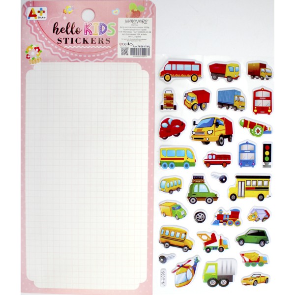 Наліпки мікс №762817ML(12)