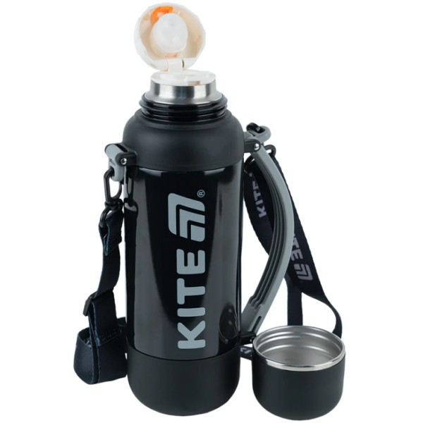 Термос метал. 1,2л "Kite" чорний №K25-1225-1