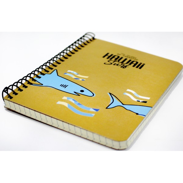 Блокнот пруж. А6 80арк. кліт. "Student" крафт ВД-лак №A6-SC-080-6140K/Школярик/(8)(112)