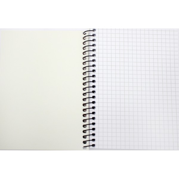 Блокнот пруж. А6 80арк. кліт. "Student" УФ-лак №A6-SC-080-6145K/Школярик/(8)(192)