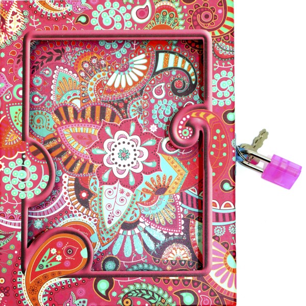 Блокнот на замку В6 48арк. "Візерунок" в кор-ці №DSCN0472-A6(40)(120)