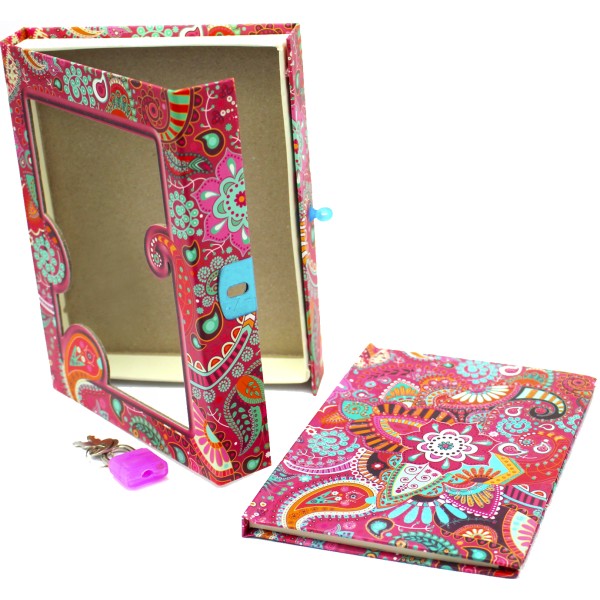 Блокнот на замку В6 48арк. "Візерунок" в кор-ці №DSCN0472-A6(40)(120)