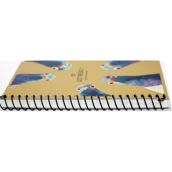 Блокнот пруж. А6 80арк. кліт. "Student" крафт ВД-лак №A6-SC-080-6141K/Школярик(8)(112)(192