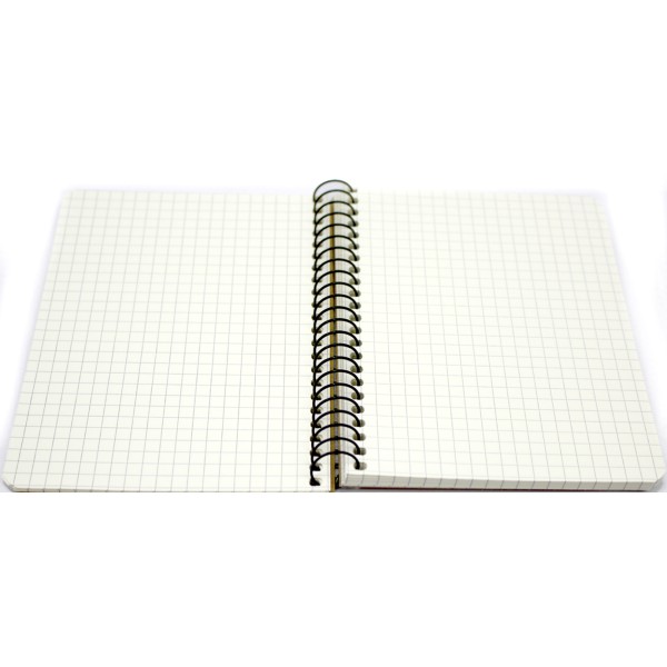 Блокнот пруж. А6 80арк. кліт. "Student" крафт ВД-лак №A6-SC-080-6141K/Школярик(8)(112)(192