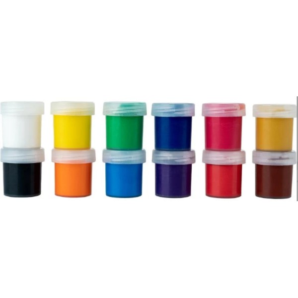 Гуаш "Kite" 12кольор. 20мл №HW25-063 "Hot Wheels Skate" (12)