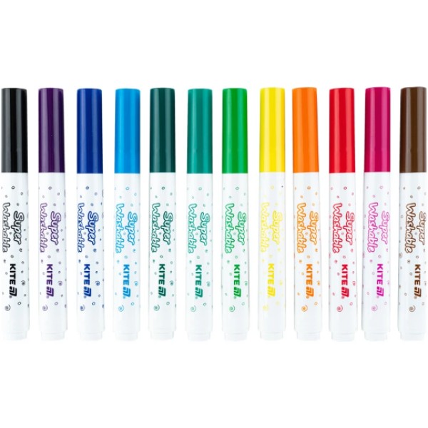 Фломастери "Kite" 12кольор. Creative Superwashable Jumbo №K-1155(12)(48)