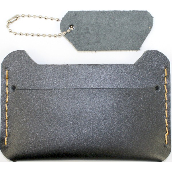 Картхолдер чорний шкіра/Breidon/