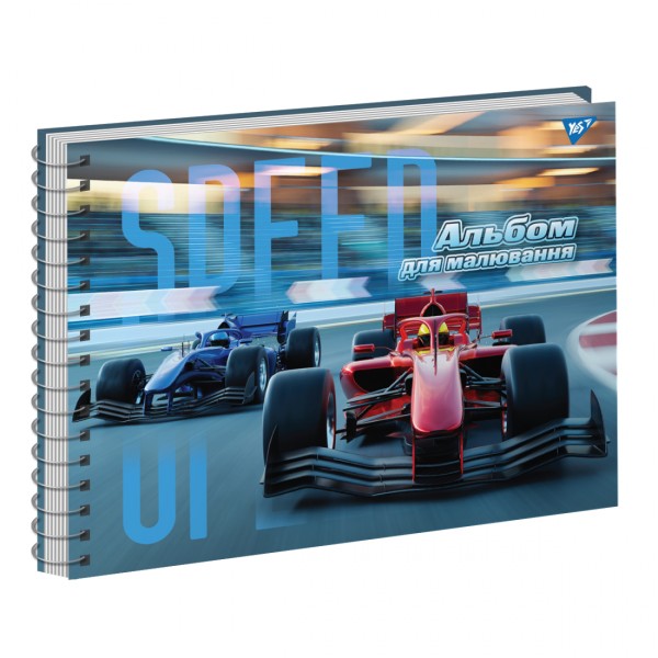 Альбом для малюв. на пруж. 40/100 А4 "Racing" виб.гібрід.лак №130575/Yes/(3)(39)