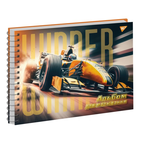 Альбом для малюв. на пруж. 40/100 А4 "Racing" виб.гібрід.лак №130575/Yes/(3)(39)