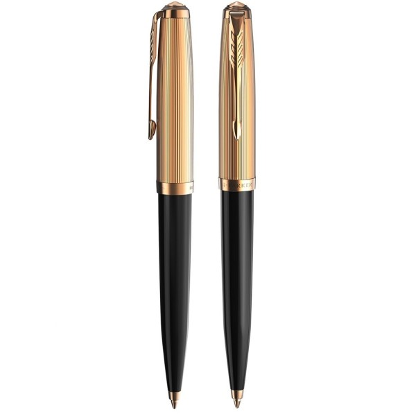 Ручка кульк. "Parker 51 Deluxe Black" №57 032 з позол.