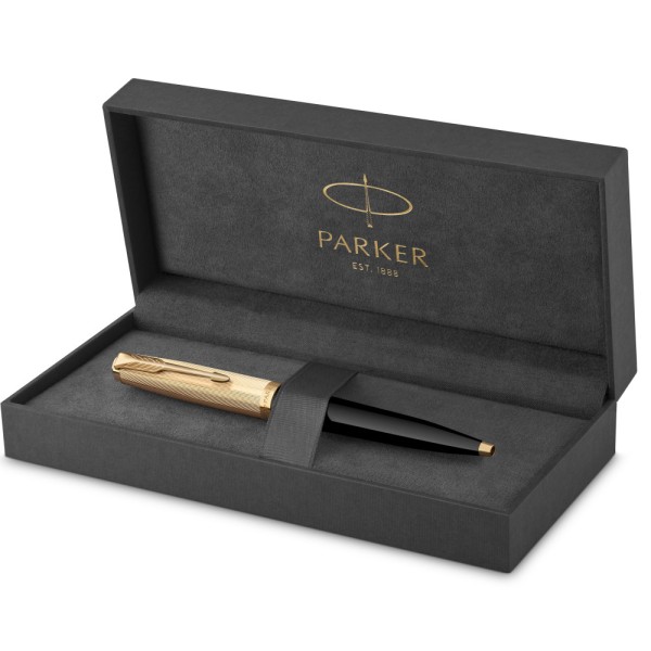 Ручка кульк. "Parker 51 Deluxe Black" №57 032 з позол.