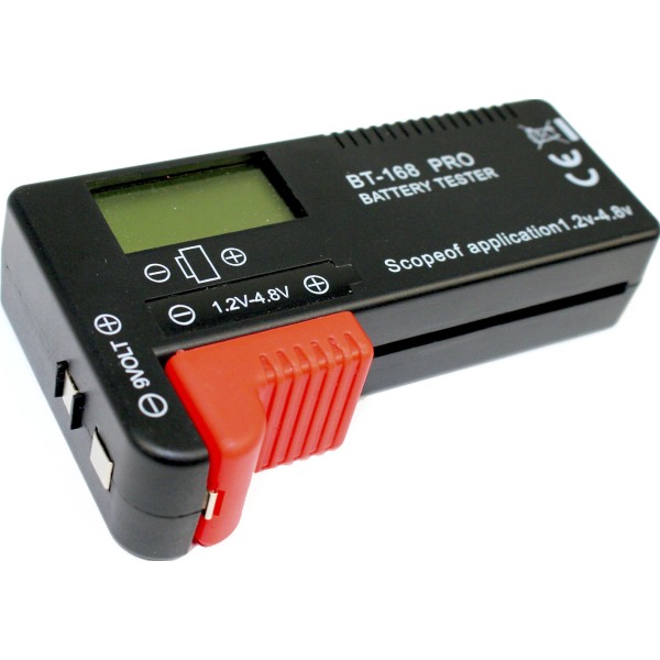 Тестер ємності батарейок та акумул. BT-168 Pro AA,ААА,D,С AG 1,2V -4,8V крона 9V /Breidon/