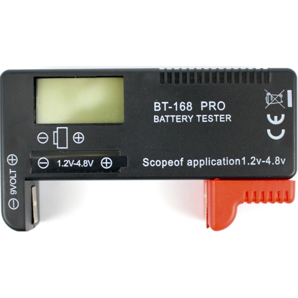 Тестер ємності батарейок та акумул. BT-168 Pro AA,ААА,D,С AG 1,2V -4,8V крона 9V /Breidon/